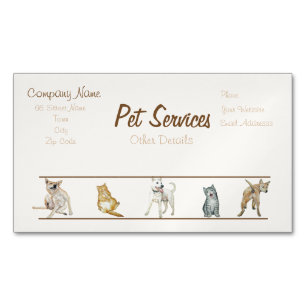 dog Grooming and pet care services Business Card