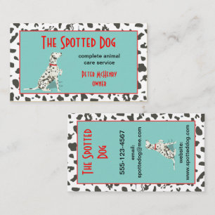 Dog Grooming Animal Care Service Business Card