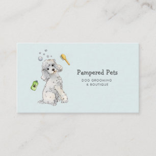 Dog grooming appointment card