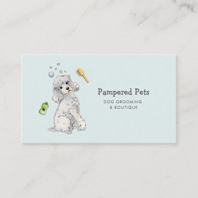 Dog grooming appointment card (Front)
