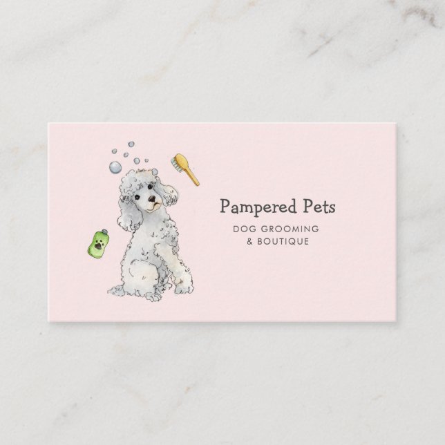 Dog grooming appointment card (Front)