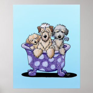 Dog Grooming Art Poster