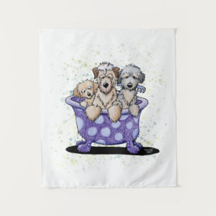 Dog Grooming Art Tapestry