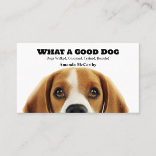 Dog Grooming Boarding Training Walking Business Card
