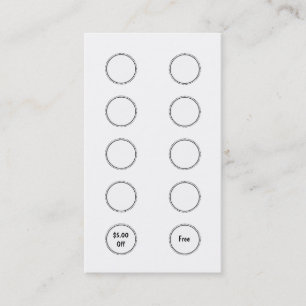 Dog Grooming Business Card Loyalty Card