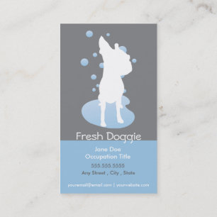 Dog Grooming Business Card Loyalty Card