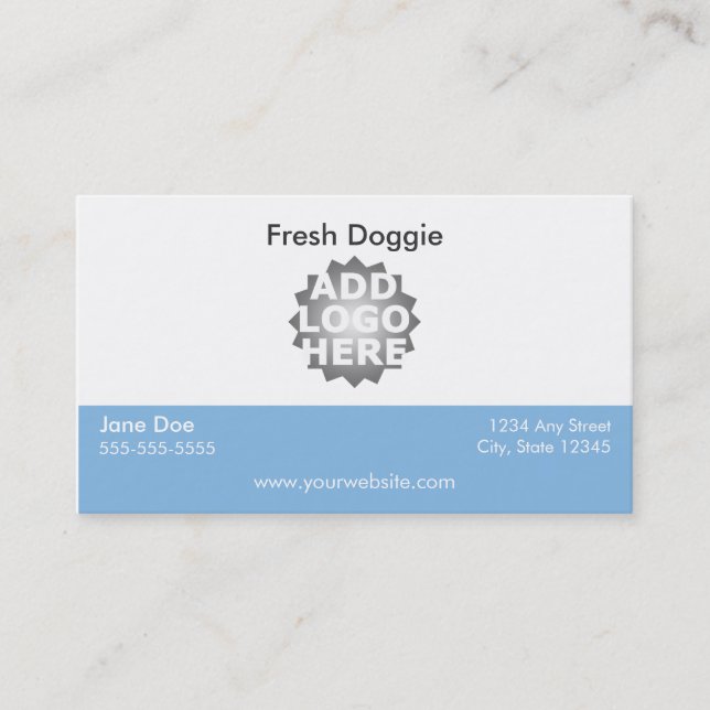 Dog Grooming Business Card Loyalty Card (Front)