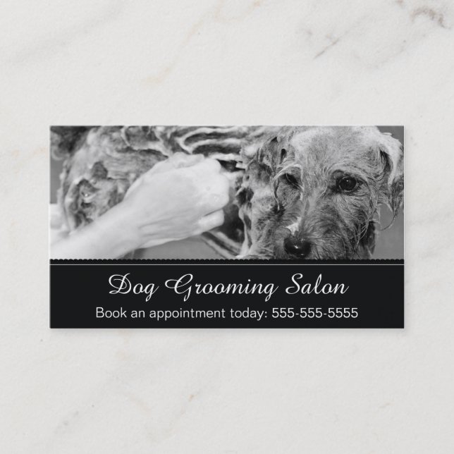Dog Grooming Business Card - Personalizable (Front)