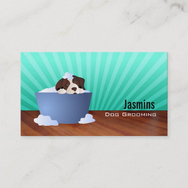 Dog Grooming Business Cards (Front)
