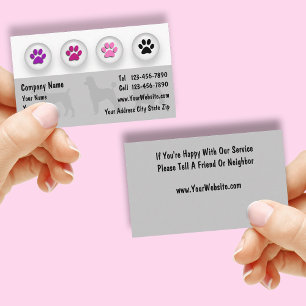 Dog Grooming Business Cards