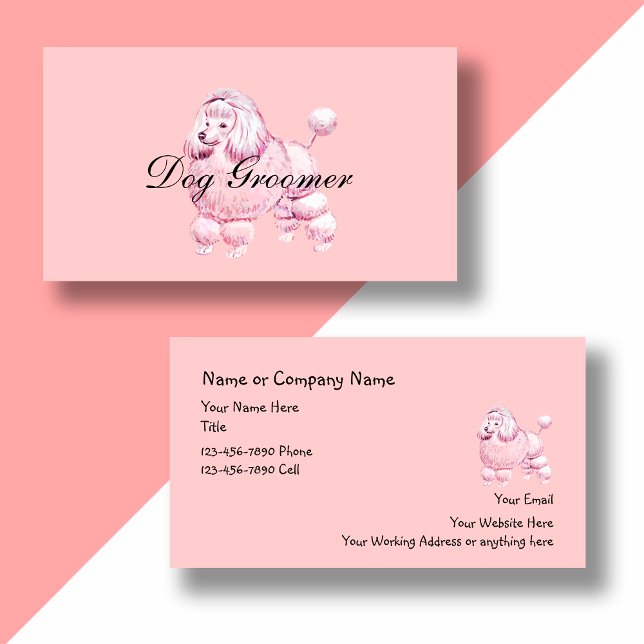 Dog Grooming Business Cards (Creator Uploaded)