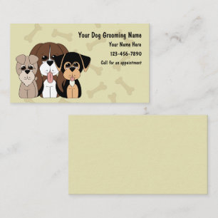 Dog Grooming Business Cards