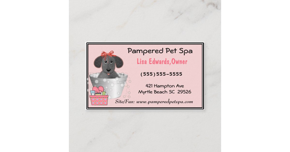 Dog Grooming Business Cards Zazzle