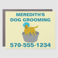 Magnetic Pet Grooming Business Cards  Order a Magnet Business Card for  Your Pet Groomer Business 