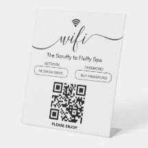 Dog Grooming Business Sign Free WiFi Pedestal Sign