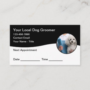 Dog Grooming Customer Appointment Cards