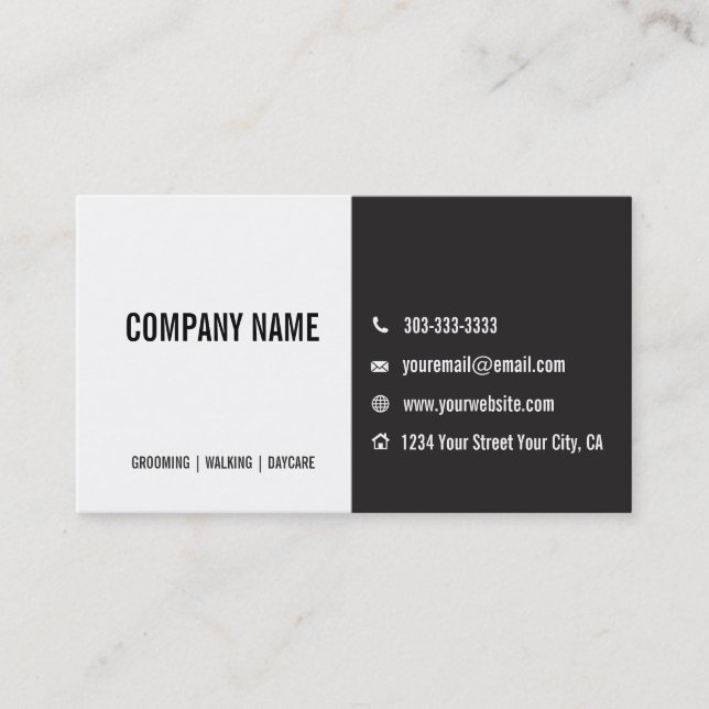 Dog Grooming Customer Referral Card (Front)