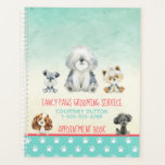 Dog Grooming Dog Spa Appointment book Planner<br><div class="desc">Must Love Dogs Collection
Dog Grooming service appointment book
featuring the curtest little pups
Personalise to your needs</div>
