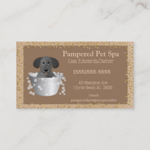 Dog Grooming Dog Spa Business Card