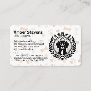 Dog Grooming Graphics Animal Services Business Card