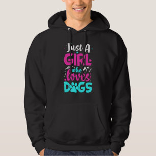Dog Grooming Just A Girl Who Loves Dogs Hoodie