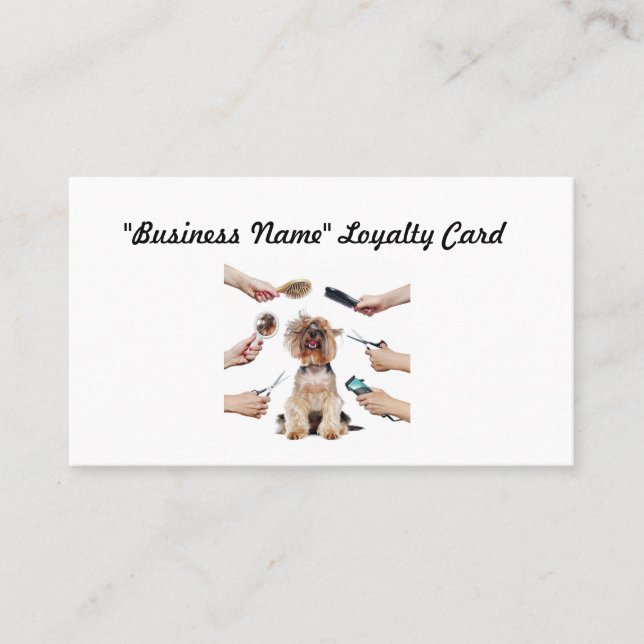 Dog Grooming Loyalty Card (Front)