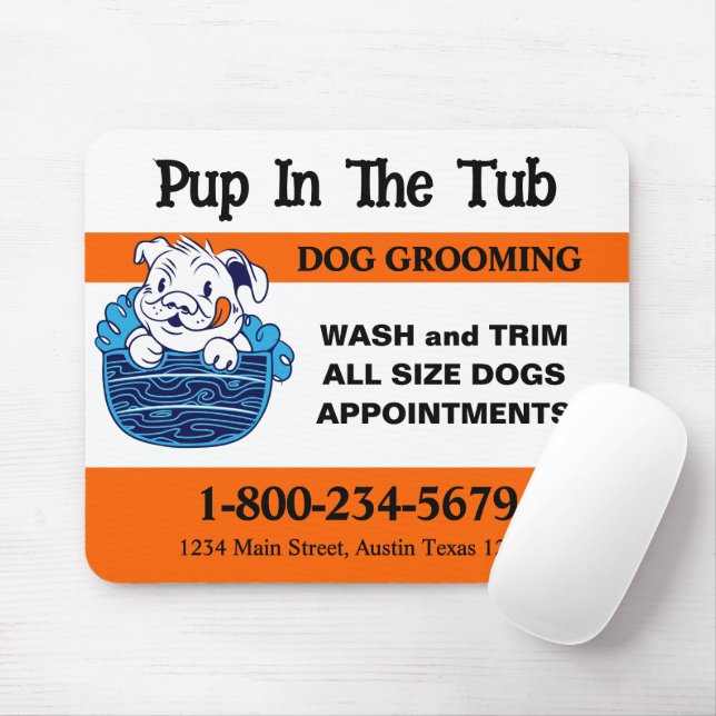 Dog Grooming Mouse Mat (With Mouse)