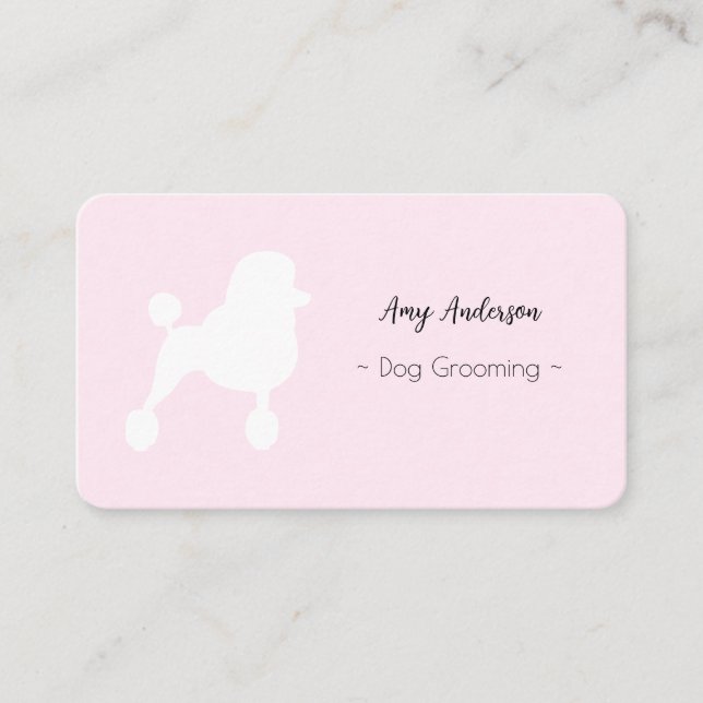 Dog Grooming Personalised Business Card (Front)