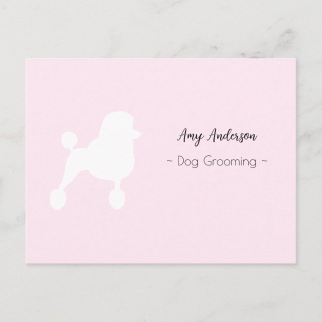 Dog Grooming Personalised  Holiday Postcard (Front)