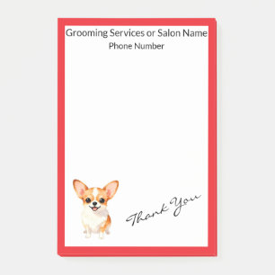Dog Grooming Personalised Luxury Trendy Collection Post-it Notes