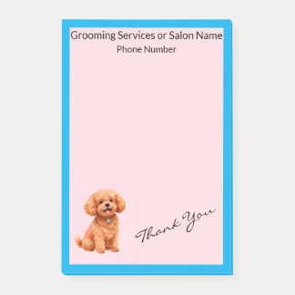 Dog Grooming Personalised Modern Collection Post-it Notes