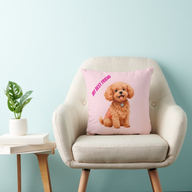 Dog Grooming Personalized Modern Collection Cushion (Chair)