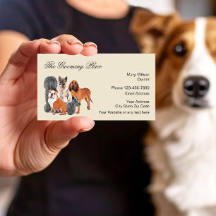 Dog Grooming Professional Services Business Card
