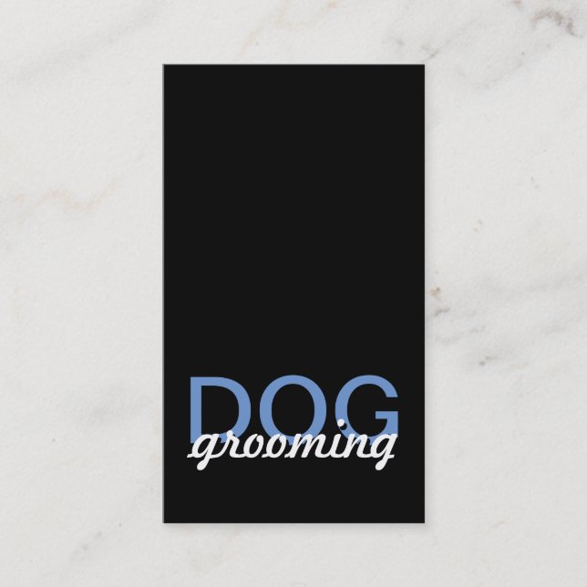 dog grooming punch card (Front)