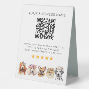 Dog Grooming QR code review YELP 