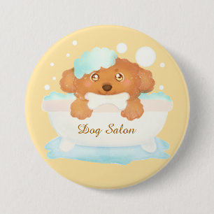 Dog Grooming Salon 7.5 Cm Round Badge