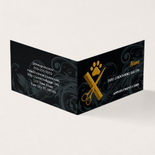 Dog grooming salon Appointment Business Card