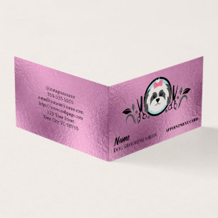 Dog grooming salon Appointment Business Card