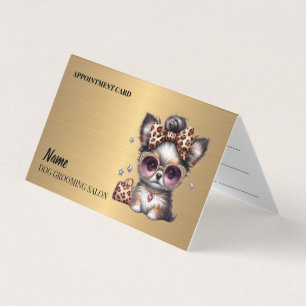 Dog grooming salon Appointment Business Card