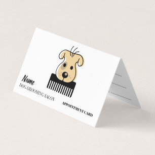 Dog grooming salon Appointment Business Card