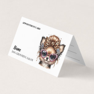 Dog grooming salon Appointment Business Card