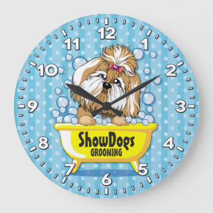 Dog Grooming Salon-Pet Groomer-Personalised Clock