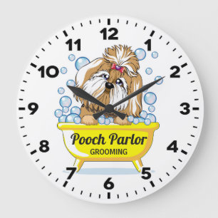 Dog Grooming Salon-Pet Groomer-Personalised Clock