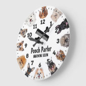 Dog Grooming Salon-Pet Groomer-Personalised Clock (Angle)