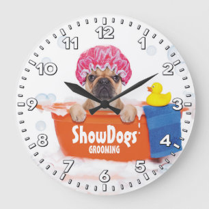 Dog Grooming Salon-Pet Groomer-Personalised Clock