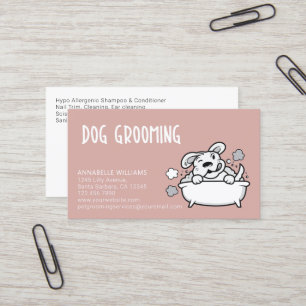 Dog Grooming Services  Business Card