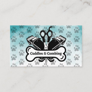 Dog Grooming Tools Pet Services Appointment Card