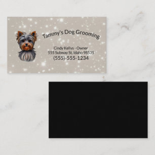 Dog Grooming Yorkie Business Card