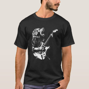 Dog Guitarist Guitar - Cavalier Dad Mum T-Shirt