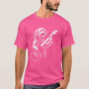Dog Guitarist Guitar - Lhasa Apso Dad Mum T-Shirt